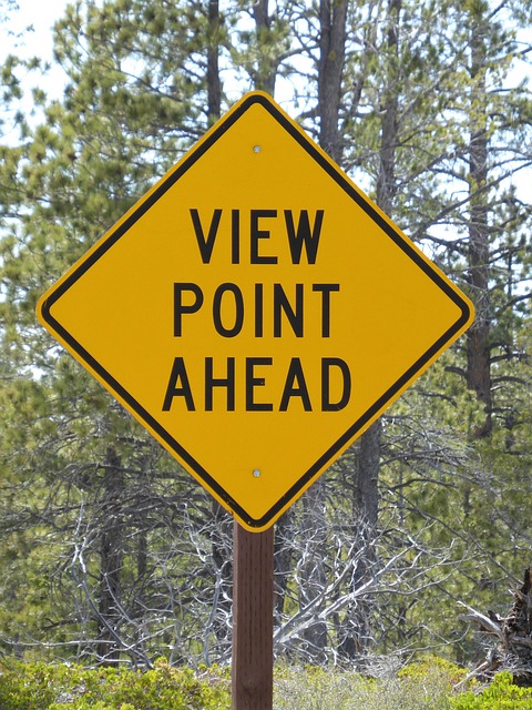 Panneau relatif a un point de vue