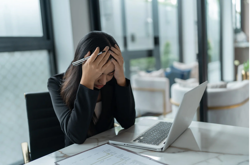 femme en situation de burn-out