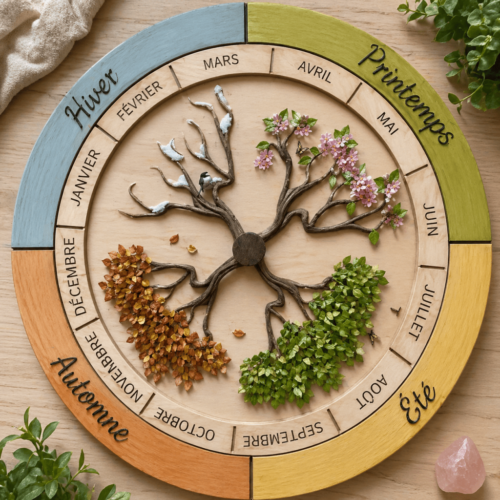 illustration d'une roue des saisons