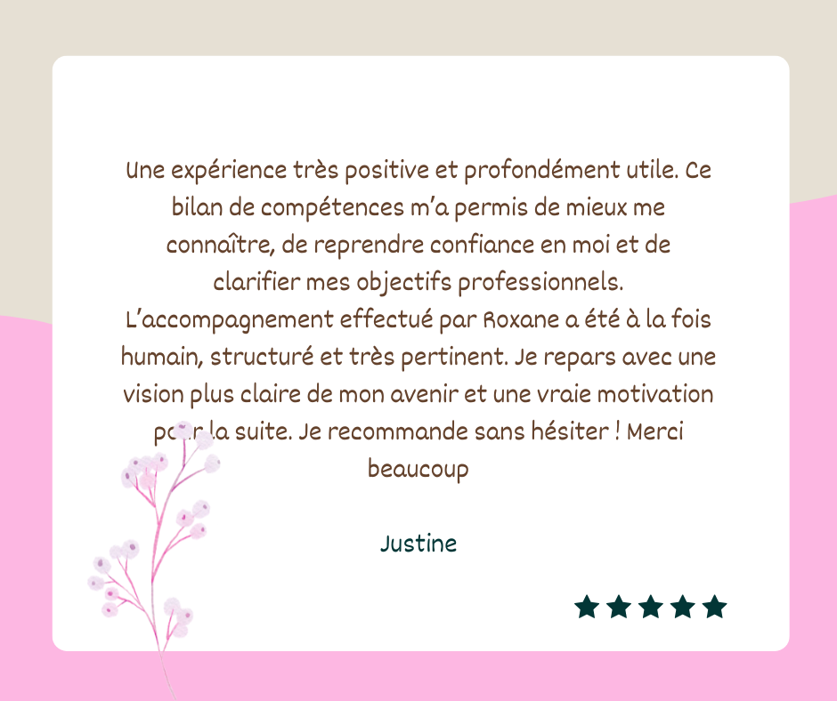 Avis sur Bilan de compétences