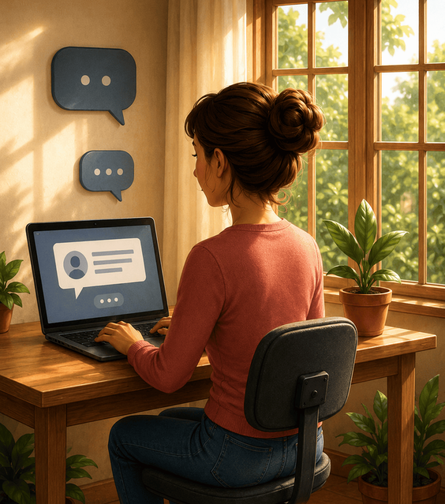 séance de travail en bilan de compétences
